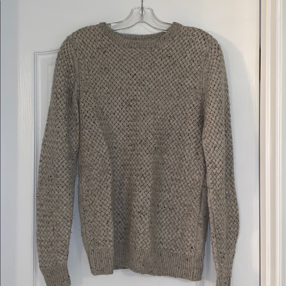 Woven Gray Sweater